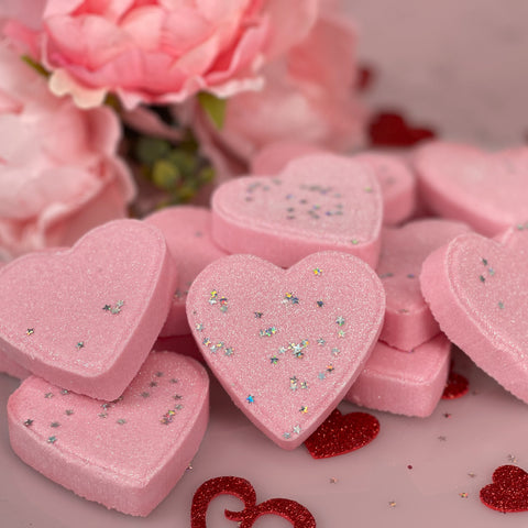 Valentine's Day Love Shower Steamers - For Her - Red Hearts Shower Steamers