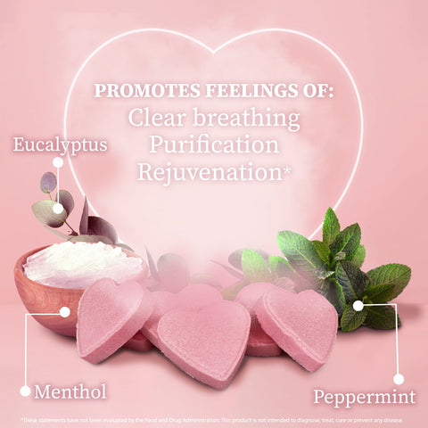 Red Hearts Shower Steamers